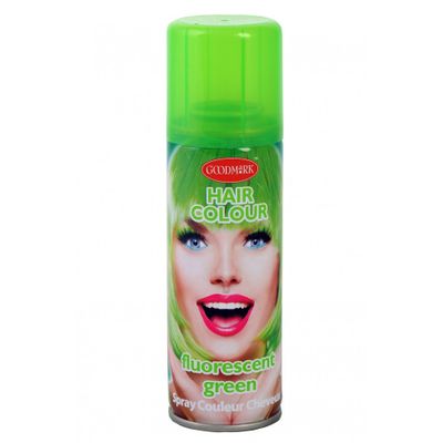 Foto van Haarspray kleur groen fluotestic (goodmark)