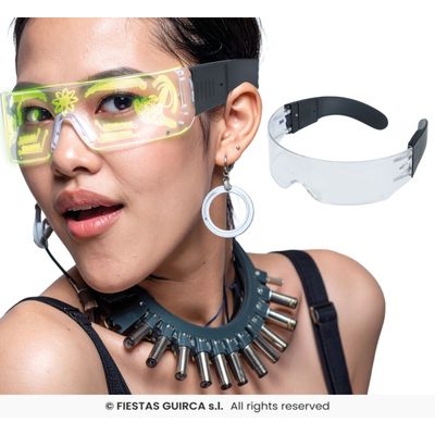 Foto van Sci-Fi Bril Met Licht Foto van Sci-Fi Bril Met Licht