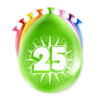 Afbeelding van Gekleurde Ballonnen 25 Jaar