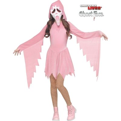 Foto van Ghost Face® Scream Roze Glitter Kostuum Meisje