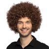 Afbeelding van Afro Pruik Bruin