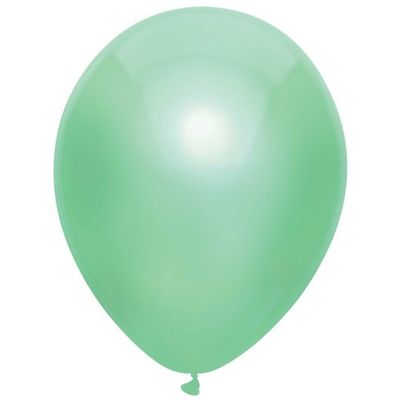 Foto van Ballonnen metallic mint groen (30cm) 10st