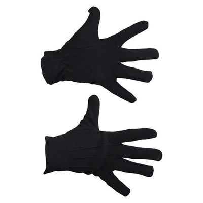 Handschoenen zwart katoen