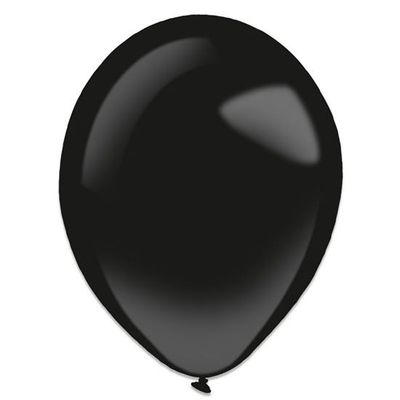 Foto van Ballonnen jet black (35cm) 50st