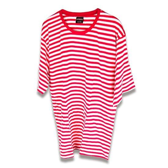 t-shirt rood/wit dames kopen? || Confettifeest.nl