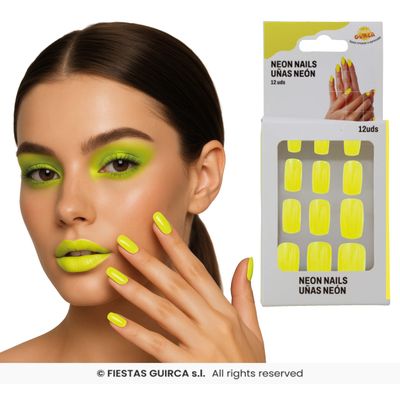 Foto van Neon Kunstnagels Groen Foto van Neon Kunstnagels Groen