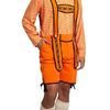 Afbeelding van Lederhosen Willem kort oranje