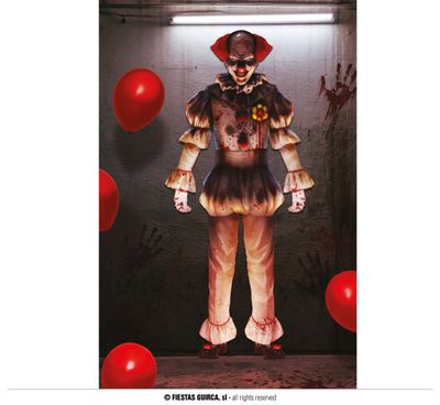 Halloween wanddecoratie clown