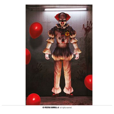 Foto van Halloween wanddecoratie clown