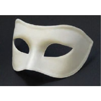 Foto van Venetiaans masker Colombina grezzo wit