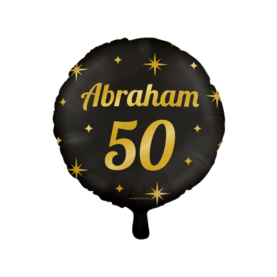Foto van Classy party foil balloons - Abraham 50