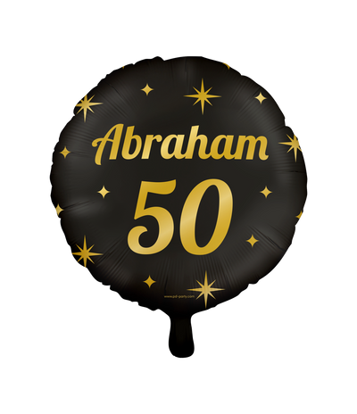 Classy party foil balloons - Abraham 50
