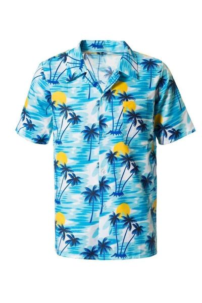 Tropicana Hawaii Shirt Blauw