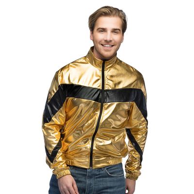 Foto van Goud Zwarte Trainingsjas