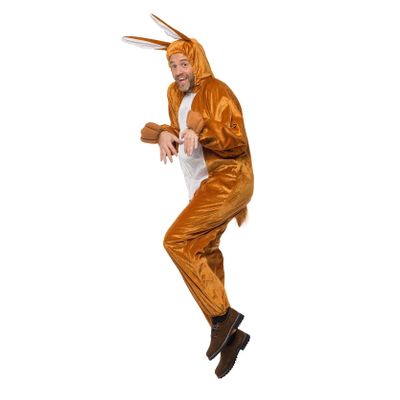 Foto van Onesie Paashaaspak grijs volwassenen