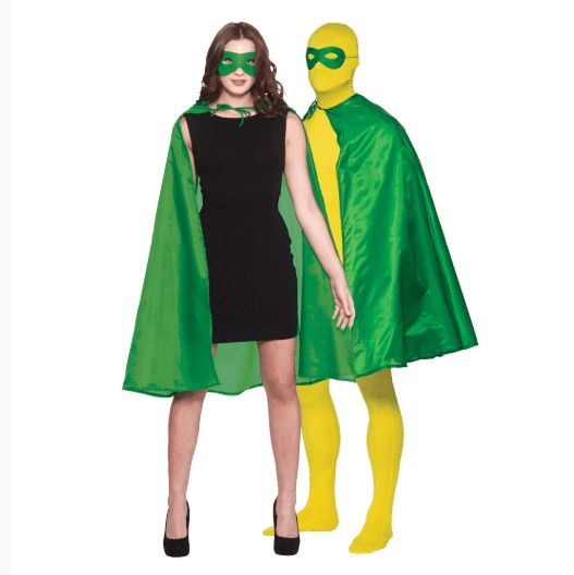 sap meest syndroom Groene superhelden cape met masker kopen? || Confettifeest.nl