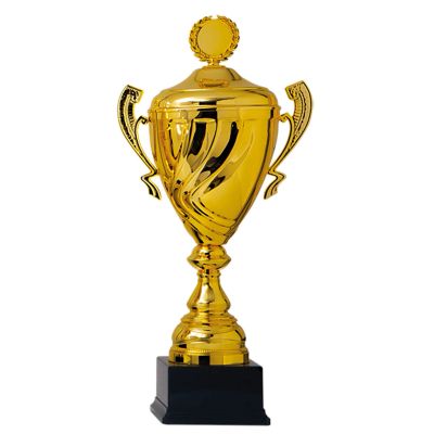 Foto van Trofee Goud met Handvatten en Golven Groot