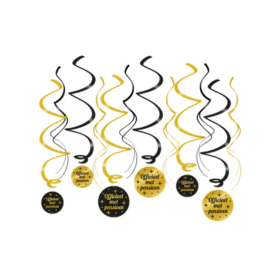 Foto van Pensioen Swirl decoratie