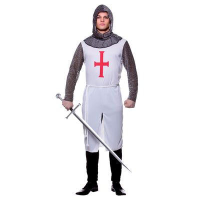 Foto van Crusader ridder kostuum - wit