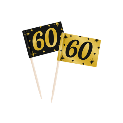 Foto van Prikkers 60 Jaar Goud/Zwart Foto van Prikkers 60 Jaar Goud/Zwart