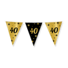 Afbeelding van Vlaggenlijn goud/zwart 40 jaar 