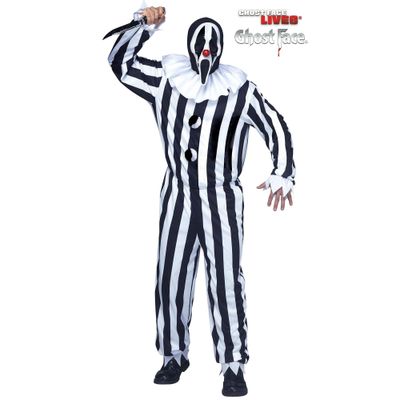 Foto van Ghost Face® Scream Clown Kostuum Foto van Ghost Face® Scream Clown Kostuum