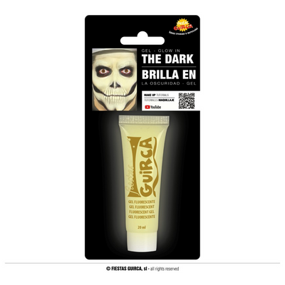 Foto van Halloween glow in the dark face paint