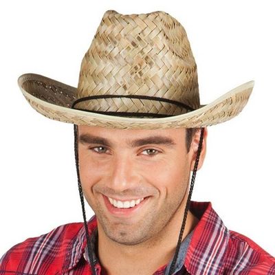 Foto van Cowboyhoed van stro