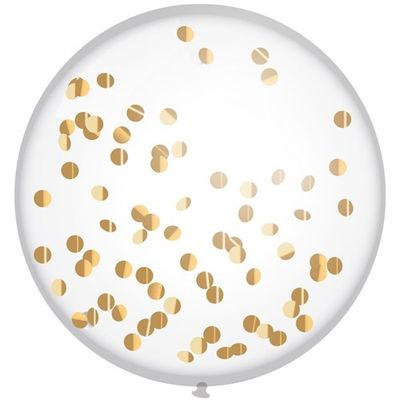Foto van Confetti Ballon Goud (60 cm)