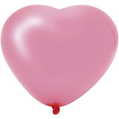 Hartjes ballonnen Roze 8 stuks