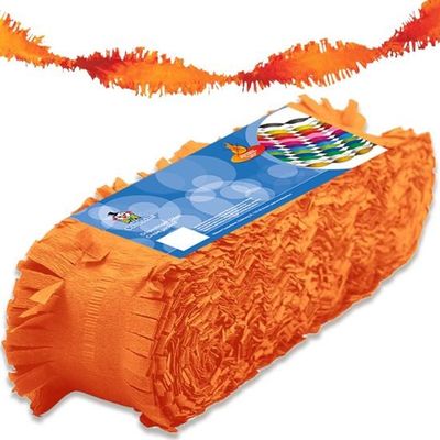 Foto van Crepe slinger oranje 24m