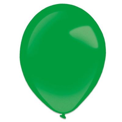 Foto van Ballonnen festive green metallic (13cm) 100st