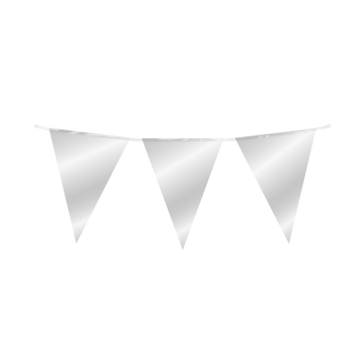 Foto van Vlaggenlijn Effen Zilver 10mtr Foto van Vlaggenlijn Effen Zilver 10mtr