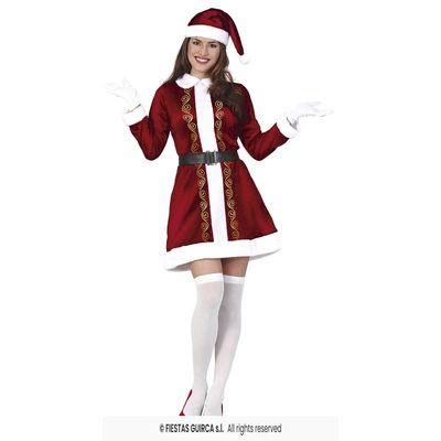 Foto van Kerstjurk Donker Rood Luxe