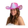 Afbeelding van Cowboyhoed Hologragisch Roze