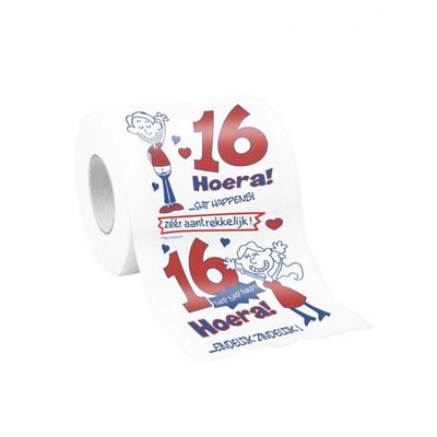 Wc papier 16 jaar