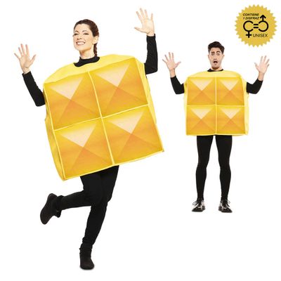 Tetris kostuum geel