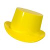 Afbeelding van Hoge hoed plastic geel 12 stuks