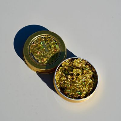 Foto van Gezichtsglitter Goud 