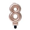 Afbeelding van Foil balloon candle rose - 8