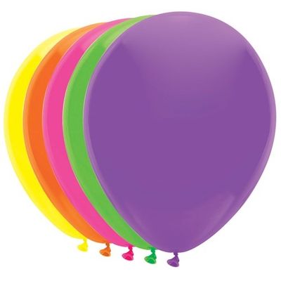 Foto van Ballonnen Neon Assorti (25CM) 50st Foto van Ballonnen Neon Assorti (25CM) 50st
