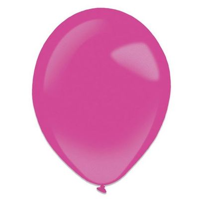 Ballonnen hot pink metallic (13cm) 100st