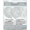 Afbeelding van Confetti ballonnen zilver 6 st (30 cm)