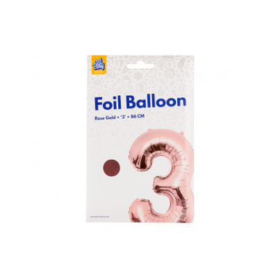 Folieballon 8 roze