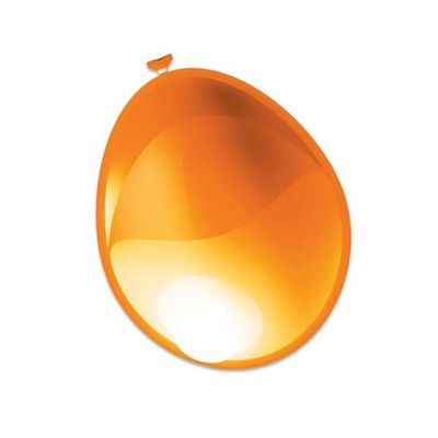 Ballonnen metallic oranje (30cm) 50st