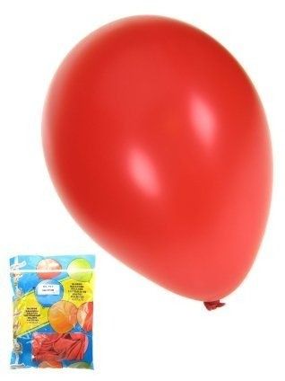 Kwaliteitsballon metallic rood per 50 (Ø 14 inch / 36 cm)
