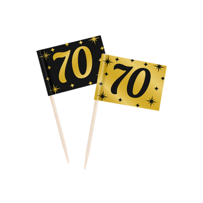 Foto van Prikkers 70 Jaar Goud/Zwart Foto van Prikkers 70 Jaar Goud/Zwart