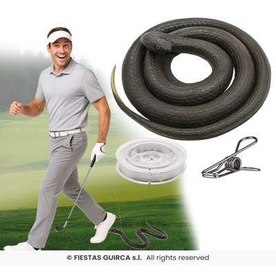 Foto van Nep slang met draad en clipje 