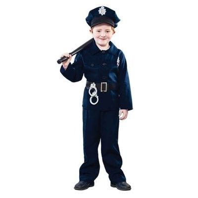 Politie pak kind jongen