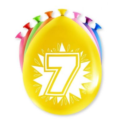 Foto van Gekleurde Ballonnen 7 Jaar